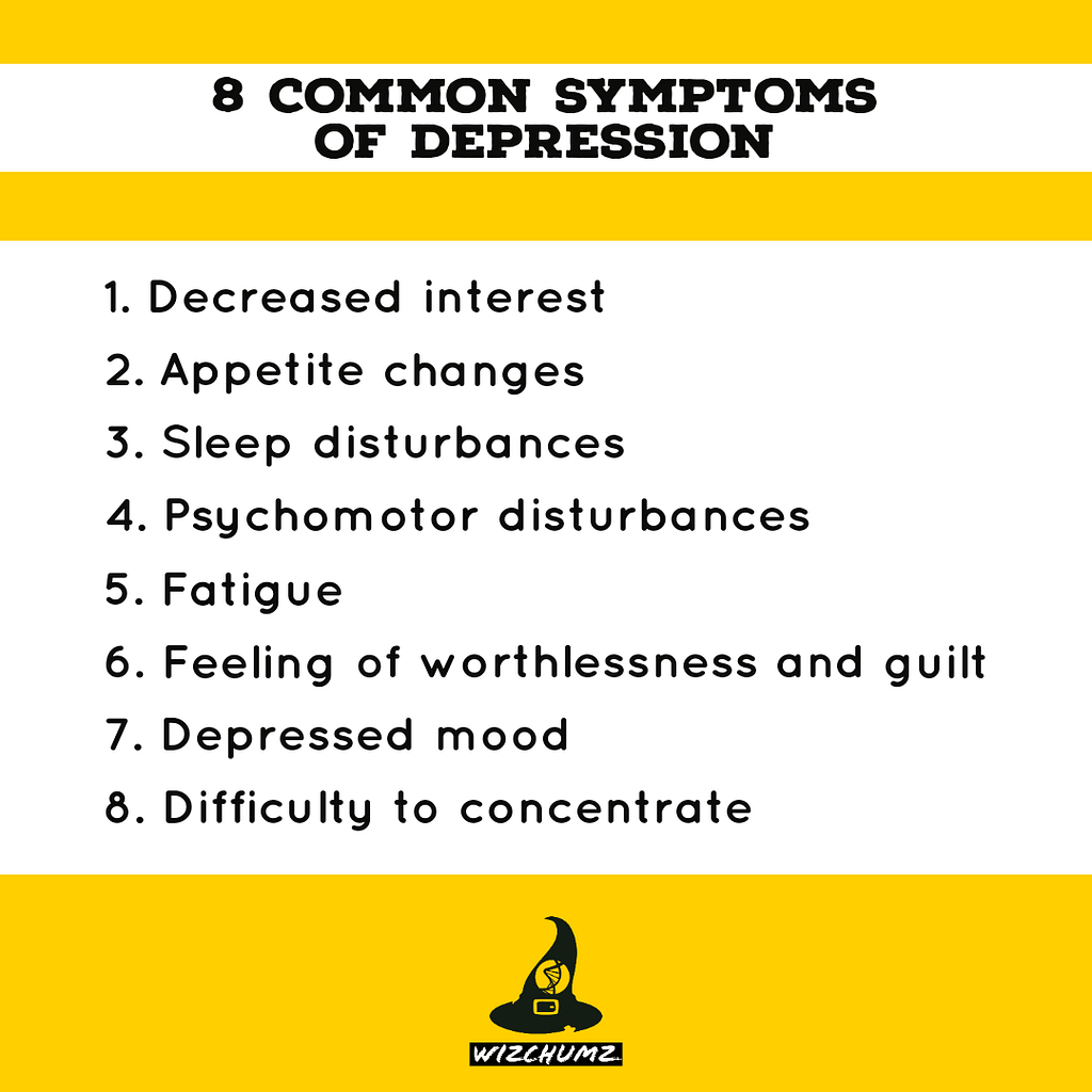 8 common Symptoms of Depression